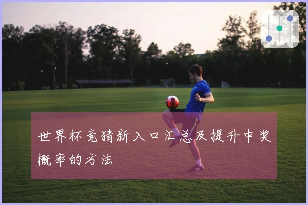 世界杯竞猜新入口汇总及提升中奖概率的方法